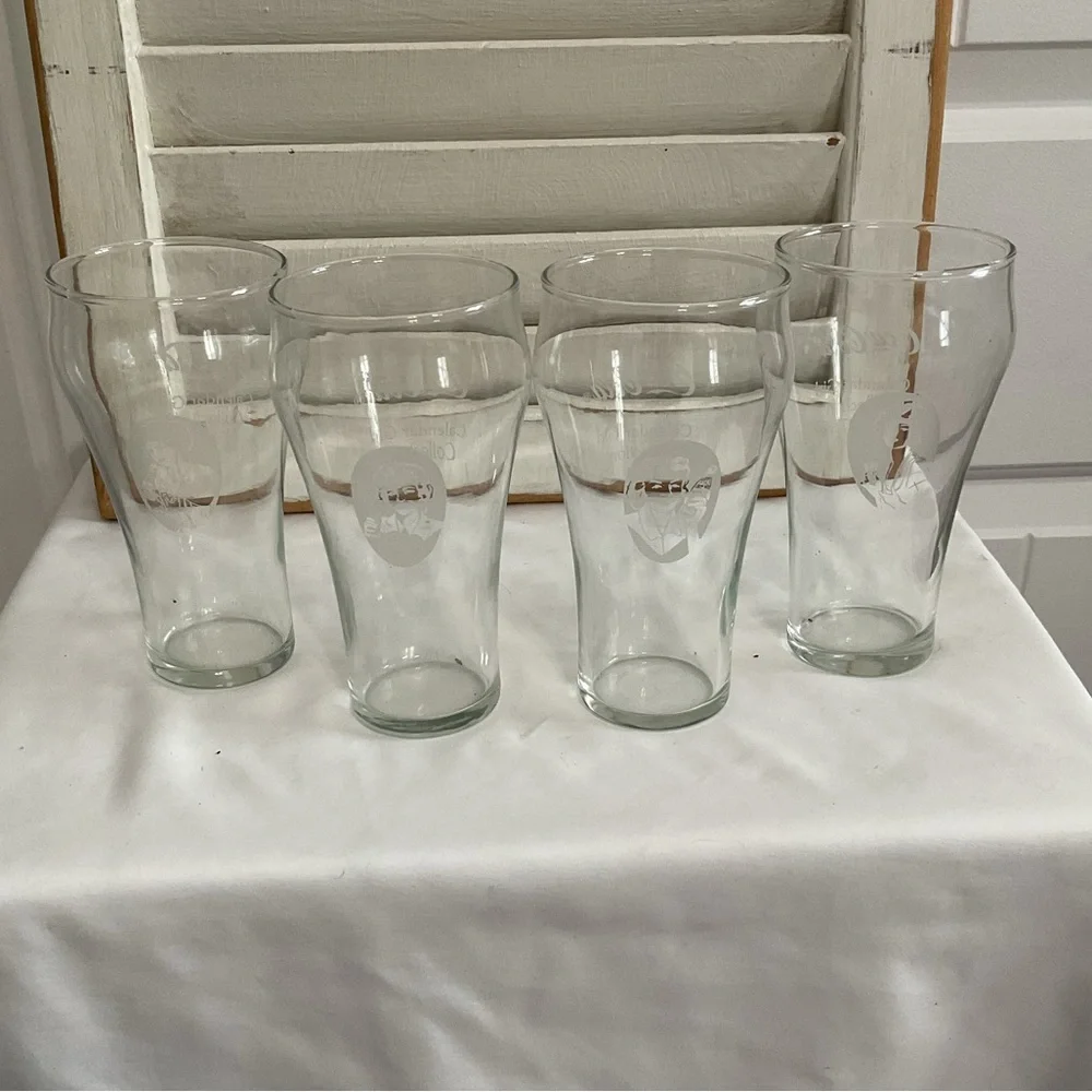 Tiara Exclusives Coca Cola Glasses Set of 4